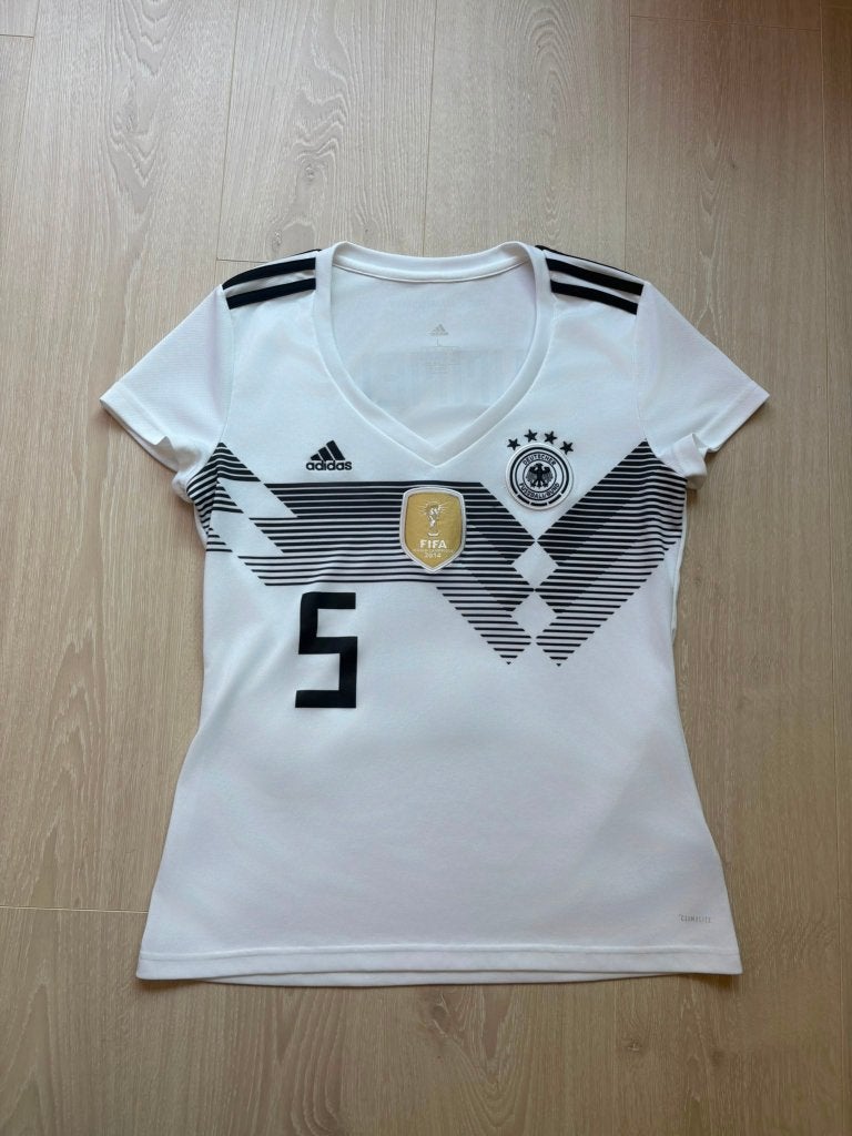 adidas Duitsland 2018-2018 Dames Shirt L - Mats Hummels #5, ., Ophalen of Verzenden, Zo goed als nieuw, Korte mouw