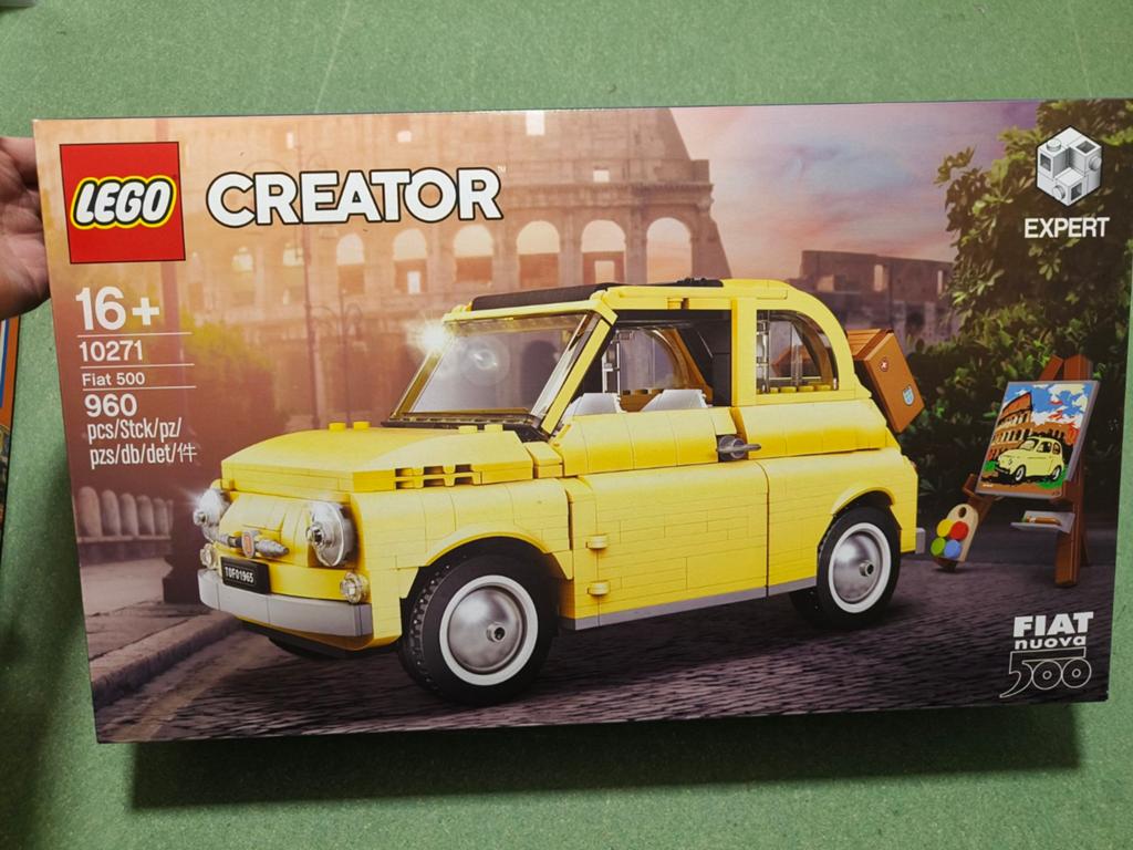 Lego 10271 fiat 500 geel, Ophalen of Verzenden, Nieuw, Lego