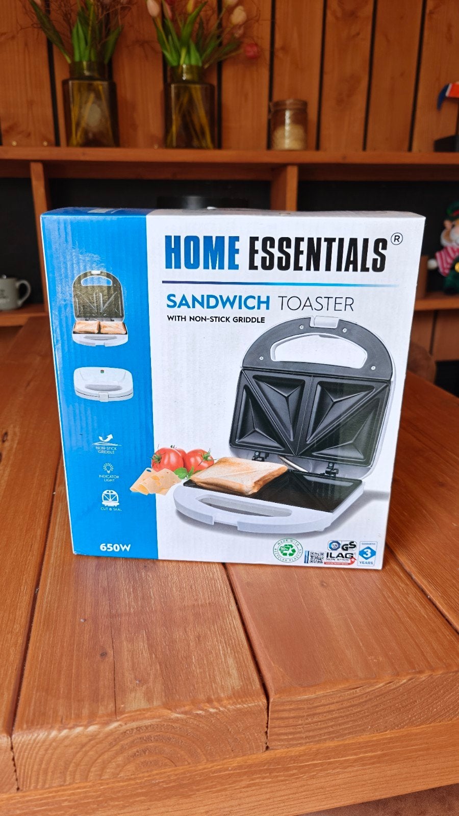 Home Essentials Sandwich Toaster - Nieuw in doos, Ophalen, Nieuw