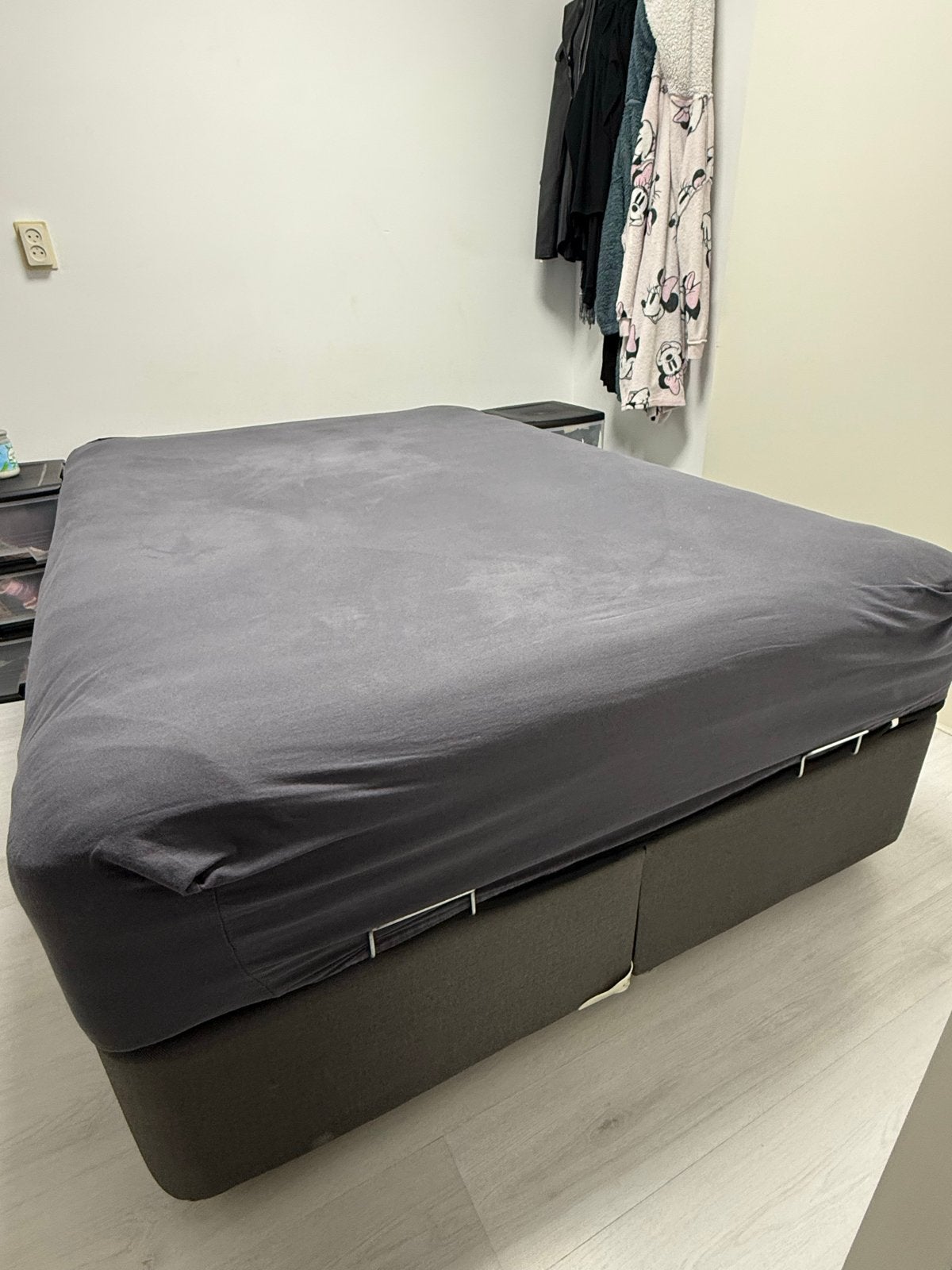 Tweepersoons boxspring met opbergruimte, Huis en Inrichting, Slaapkamer | Bedden, Ophalen, Gebruikt, Tweepersoons, 140 cm