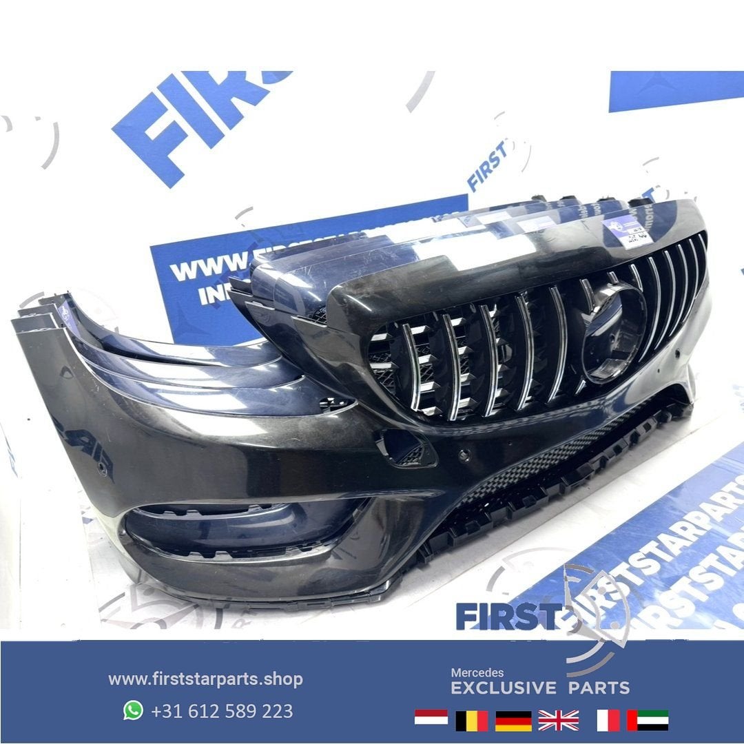 BUMPER W205 A2058850925 AMG VOORBUMPER 2014-2017 Mercedes C, Auto-onderdelen, Carrosserie en Plaatwerk, Gebruikt, -, Voor, Ophalen of Verzenden