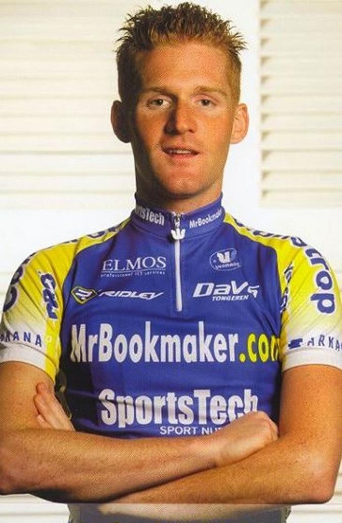 Wielershirt Mr.Bookmaker-SportsTech – BOBBIE TRAKSEL-2005, Ophalen of Verzenden, Overige typen