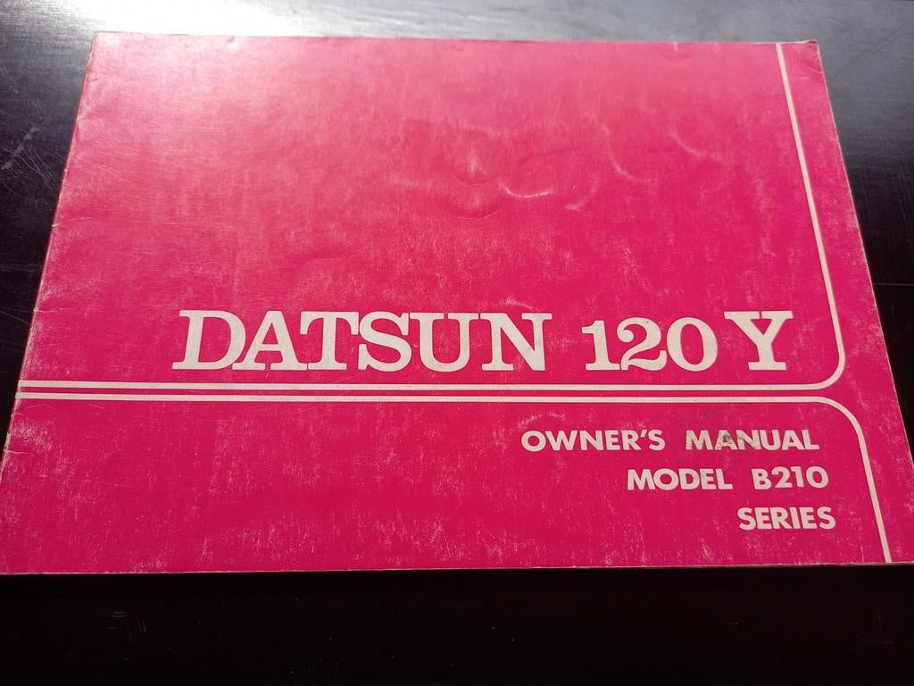 Handleiding DATSUN 120Y 1974, Ophalen of Verzenden