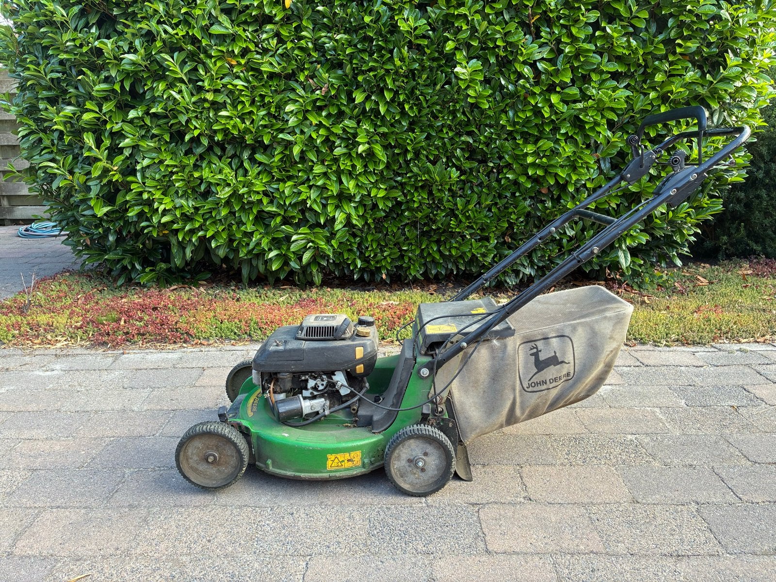 John Deere JX85 Benzine Grasmaaier met Opvangzak, Tuin en Terras, Grasmaaiers, Ophalen, Cirkelmaaier, Gebruikt, 40 t/m 49 cm