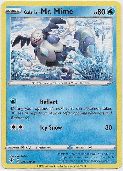 Darkness Ablaze,  Galarian Mr. Mime [common] 35/189, Verzenden, Nieuw, Losse kaart