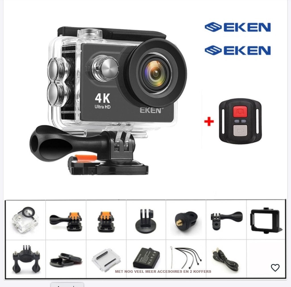 Action camera, 8 megapixels, Bluetooth, Nieuw, Ophalen of Verzenden