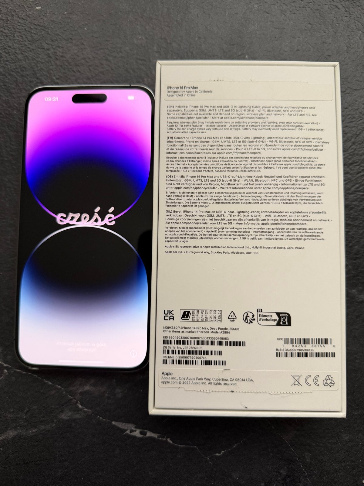 iPhone 14 Pro Max 256 GB Deep Purple, 83 %, Gebruikt, Paars, Zonder simlock
