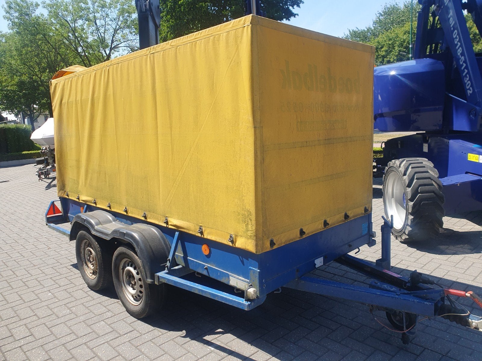 Huif aanhanger 3x130 x150 1600KG  nu 850 ex, Ophalen of Verzenden