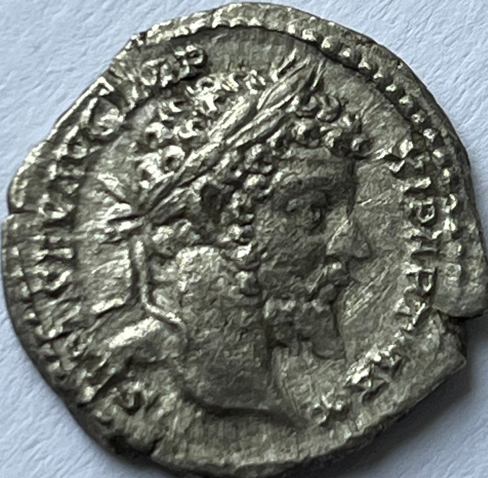 Romeinse Rijk zilveren denarius Septimus Severus, Ophalen of Verzenden, Overige landen, Losse munt, Zilver