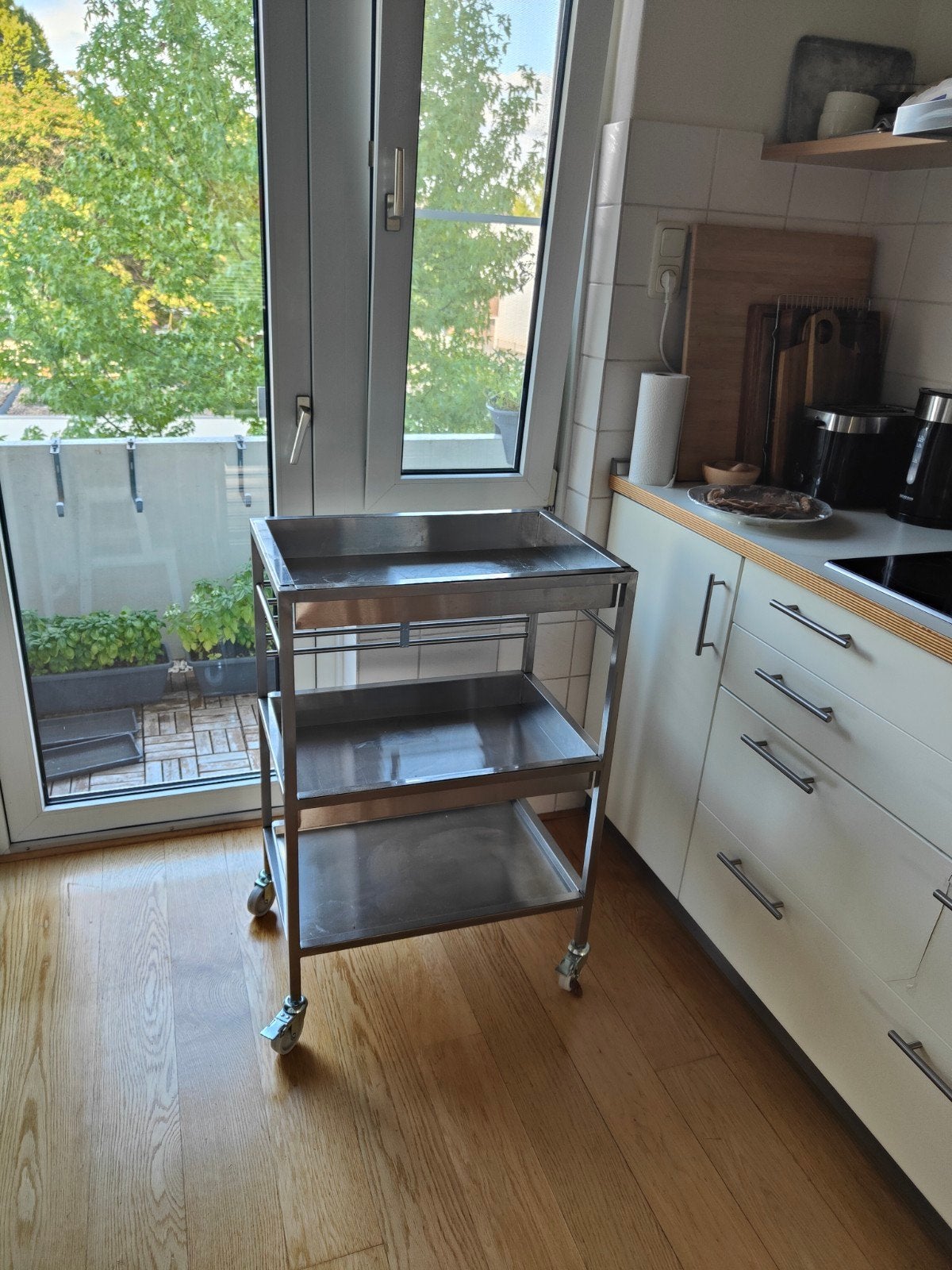 IKEA Keukentrolley RVS (Kungsfors), Ophalen, IKEA, Zo goed als nieuw, Metaal