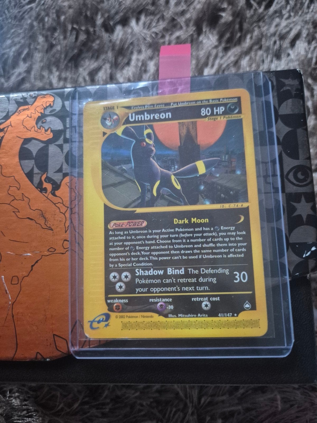 umbreon non holo aqaupolis, Hobby en Vrije tijd, Verzamelkaartspellen | Pokémon, Ophalen, Zo goed als nieuw