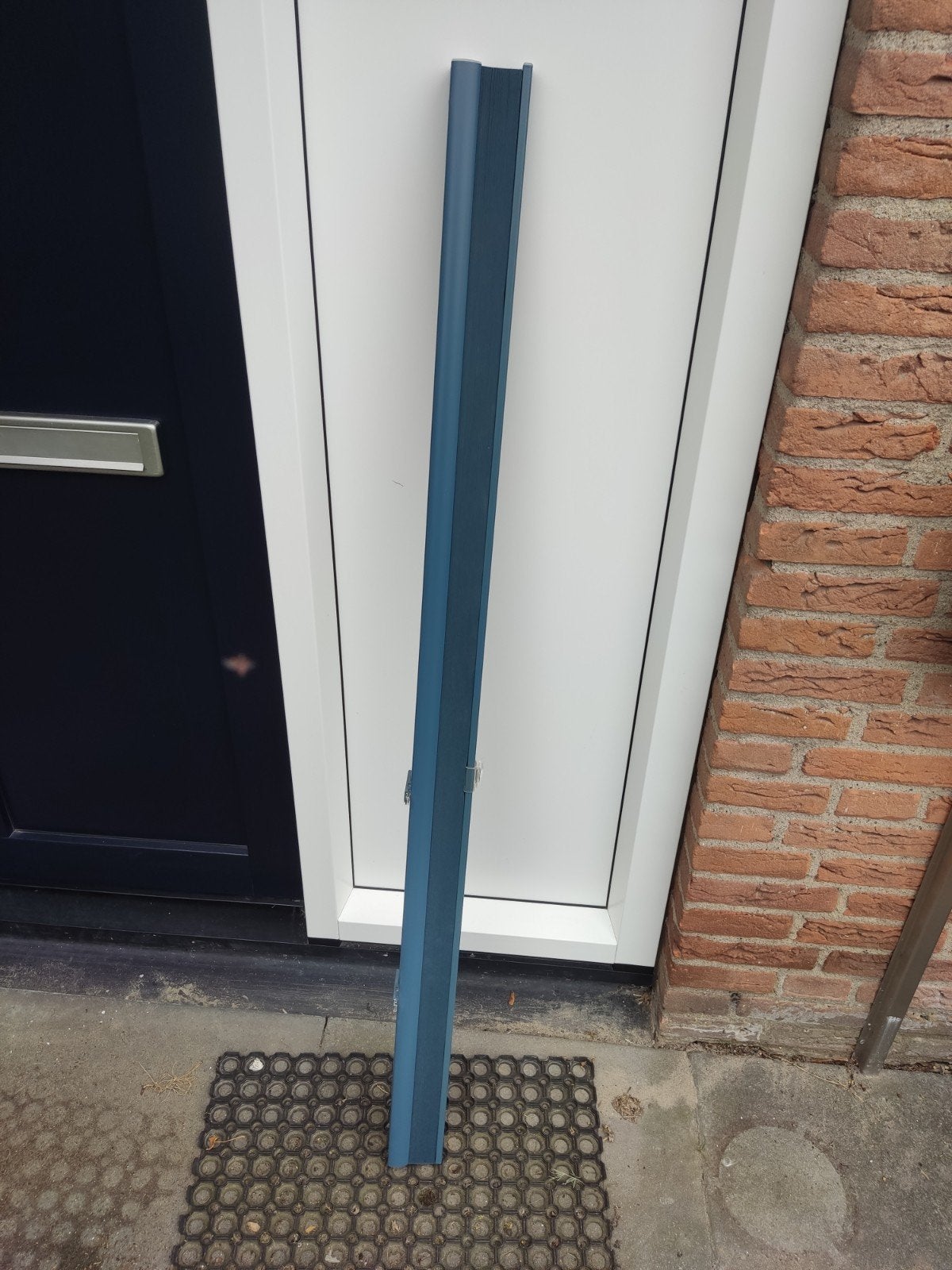 Blauw plisségordijn ikea, 140 cm breed, zo goed als nieuw, Ophalen, 200 cm of meer, Zo goed als nieuw, Overige kleuren