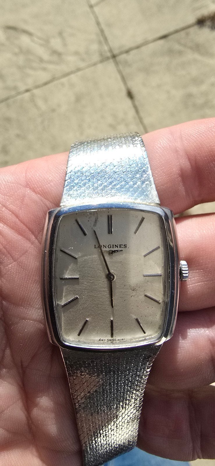 Longines tonneau Certina Omega Seamaster Seiko 5 Pontiac, Staal, Met bandje, Polshorloge, Omega