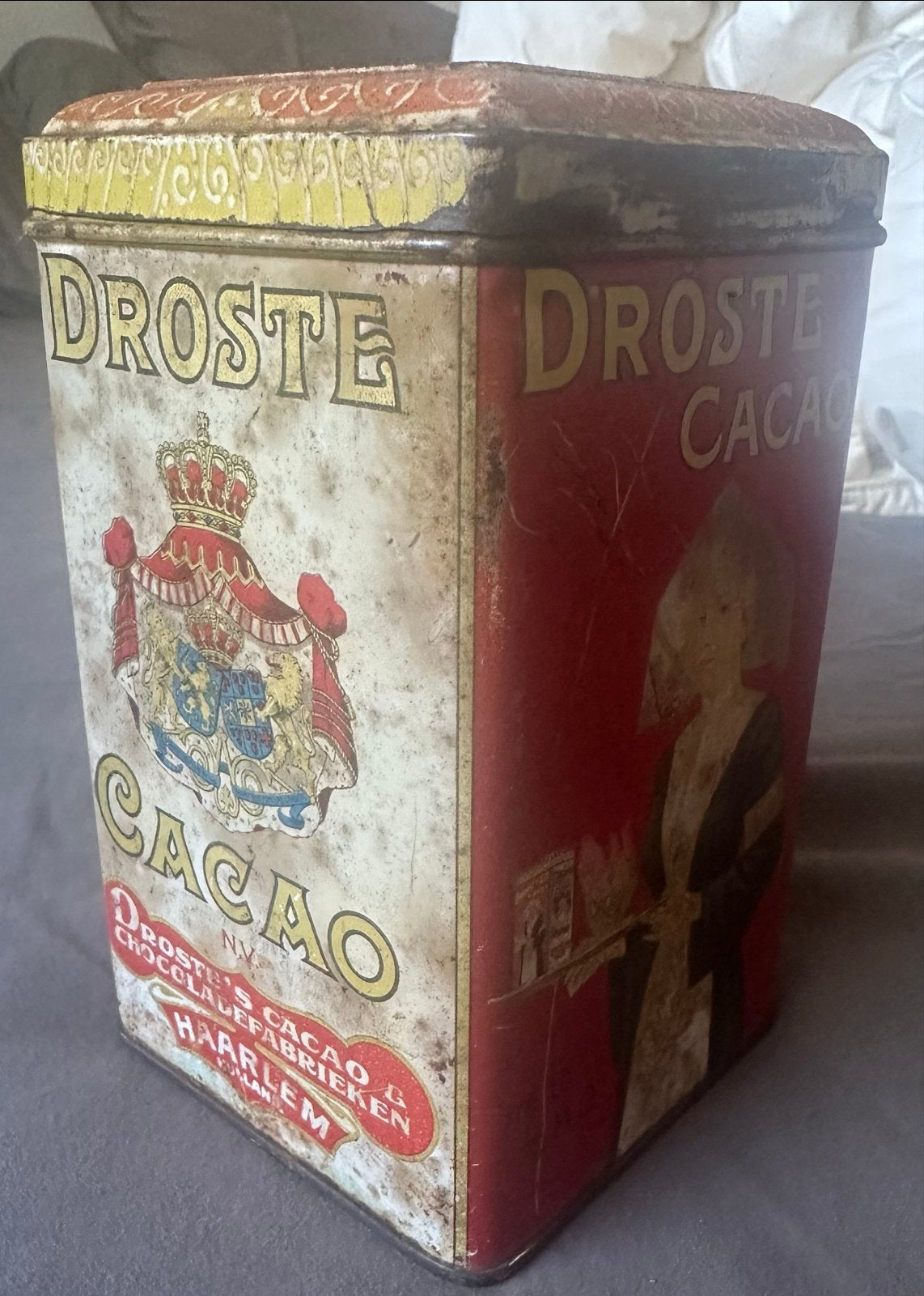Antiek Droste Cacao Blikje, Ophalen of Verzenden