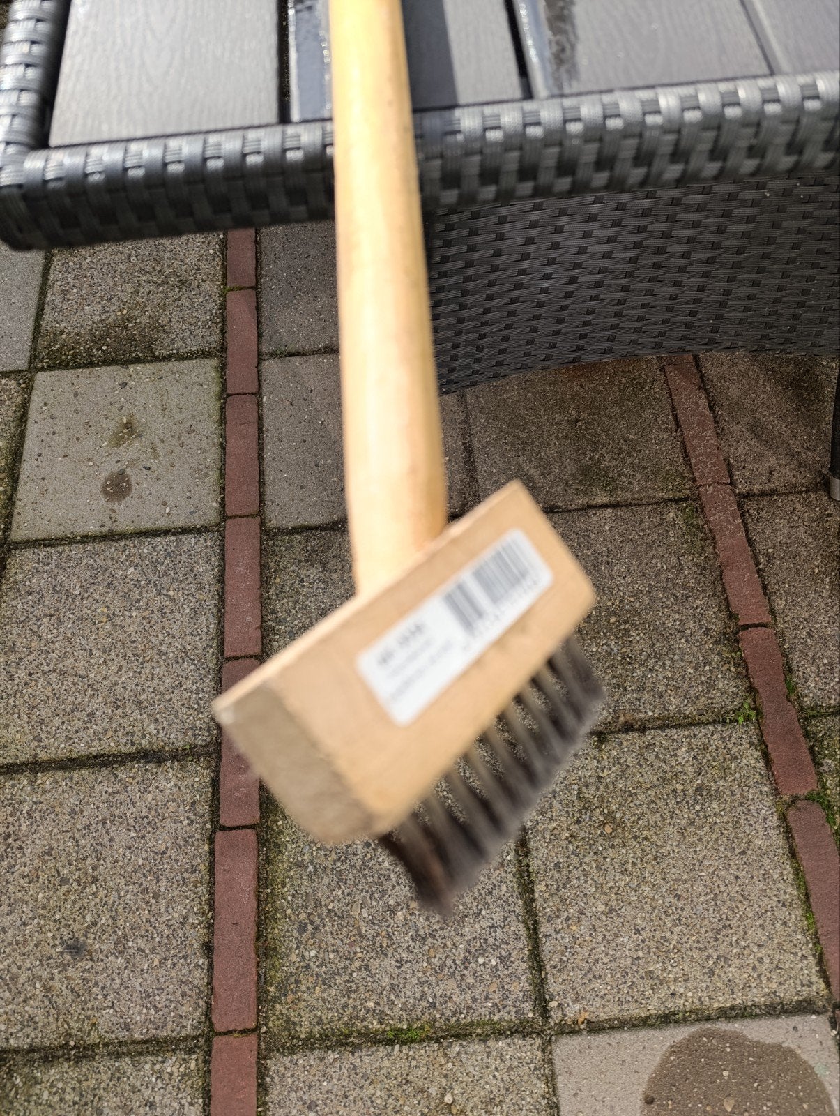 Voegen krabber op steel van staal, Tuin en Terras, Ophalen, Zo goed als nieuw, Onkruidsteker