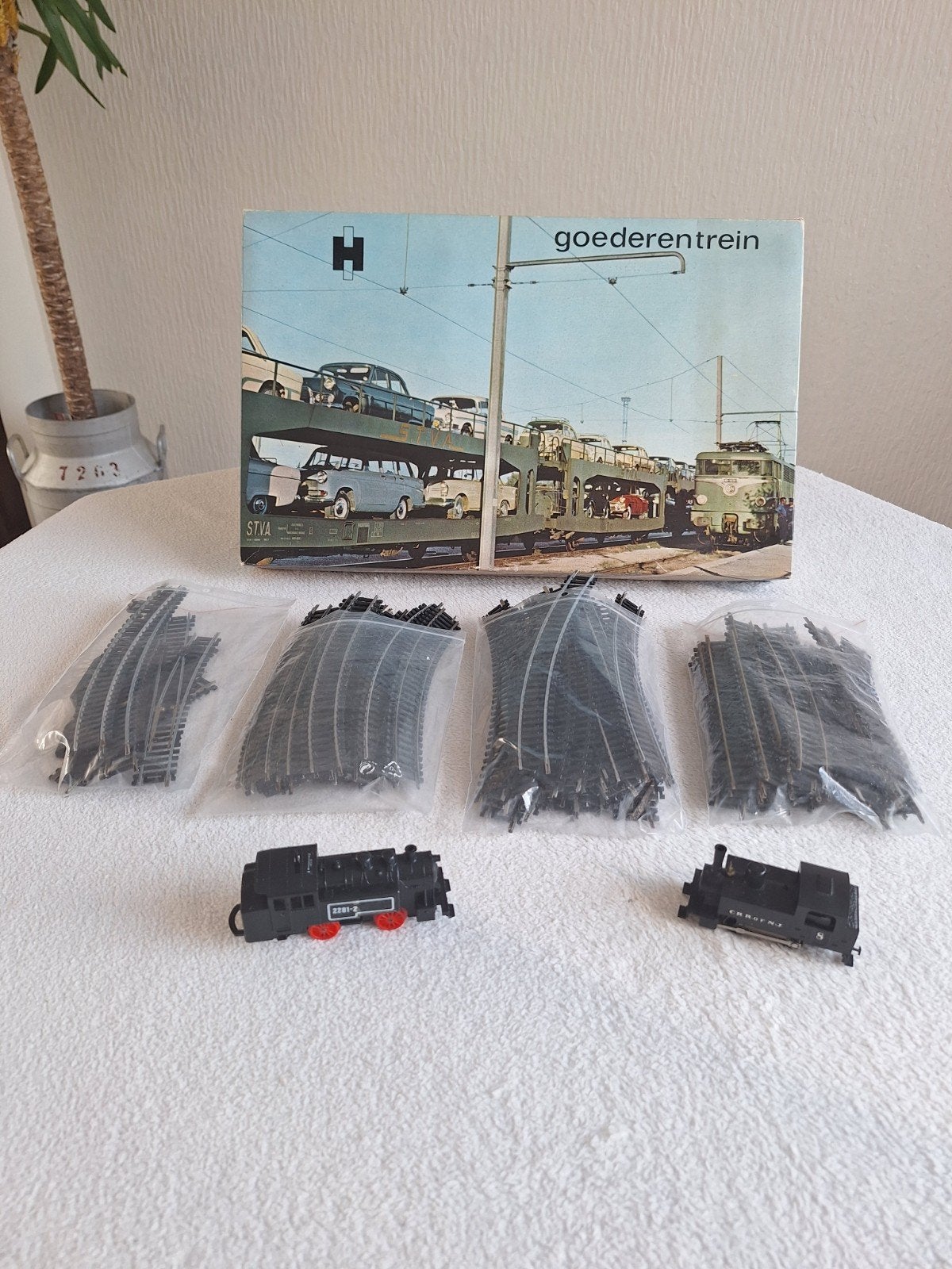 Complete Treinset ...Inclusief Rails en Wissels, Gelijkstroom, Fleischmann, Ophalen of Verzenden, Gebruikt
