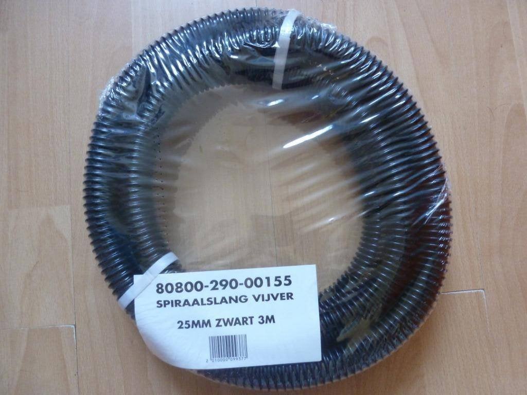 Vijverslang spiraalslang vijver slang 25 mm 3 m zwart nieuw, Ophalen of Verzenden, Nieuw, Overige typen