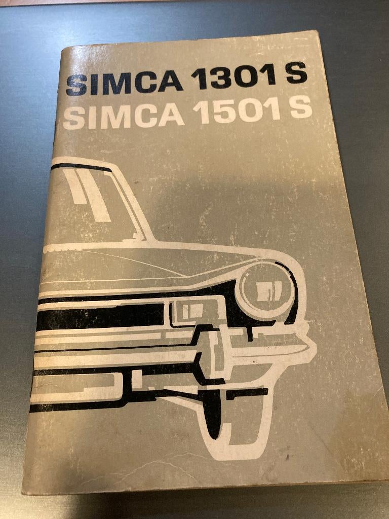 instructieboekje simca 1301s/1501s, Auto diversen, Ophalen of Verzenden