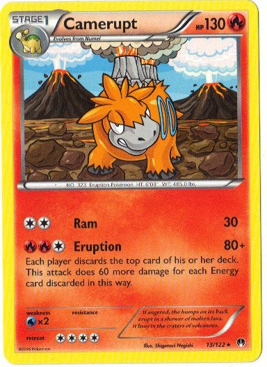 Breakpoint,  Camerupt [rare] 13/122, Verzenden, Nieuw, Losse kaart