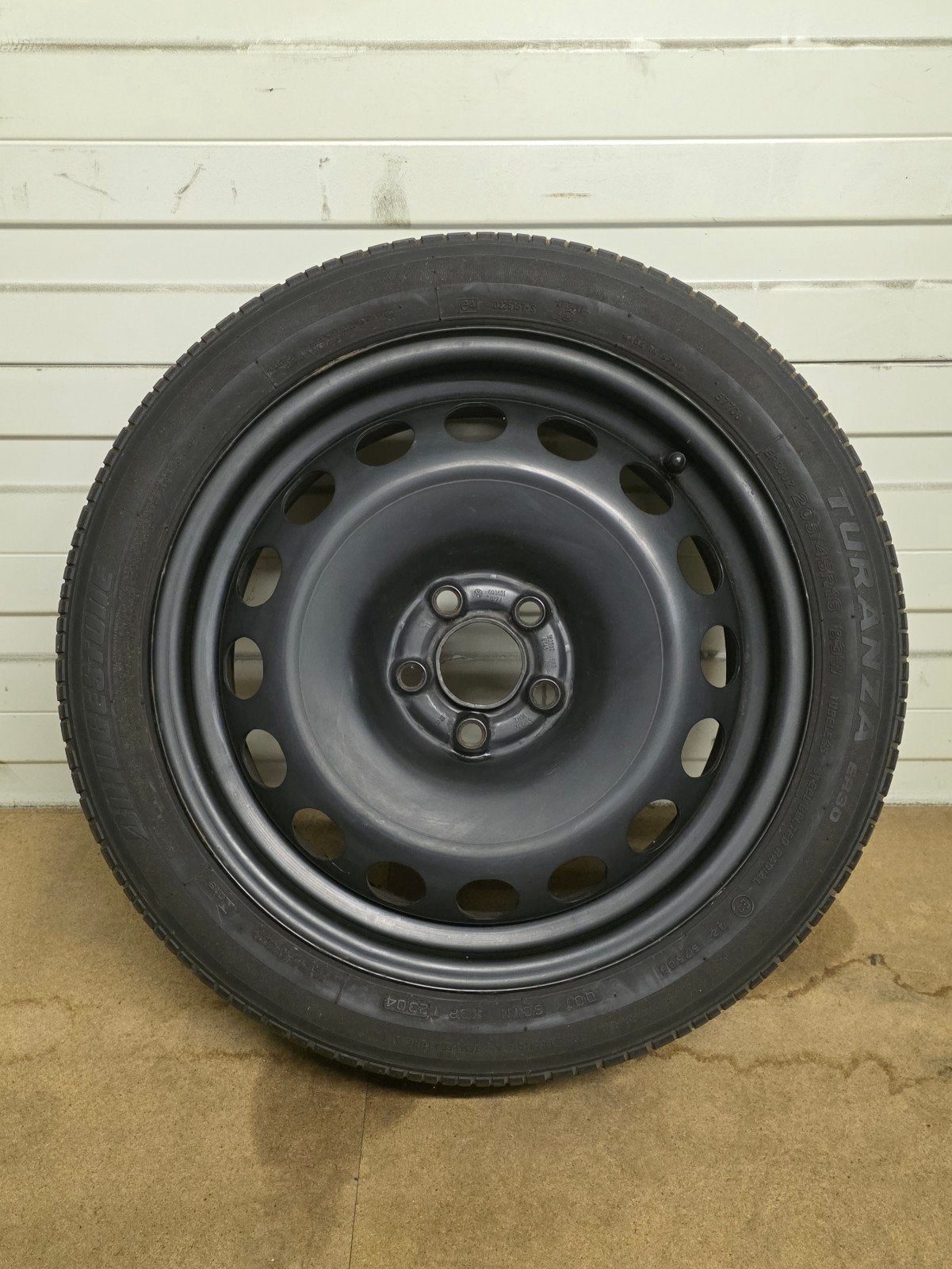 Reservewiel 5x100 205/45R16, Ophalen, Gebruikt