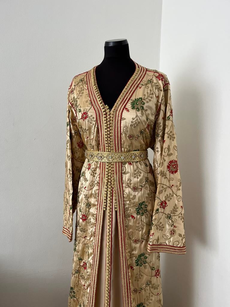 Takshita Marokkaanse jurk nieuw, Overige typen, Beige, Maat 46/48 (XL) of groter, Nieuw