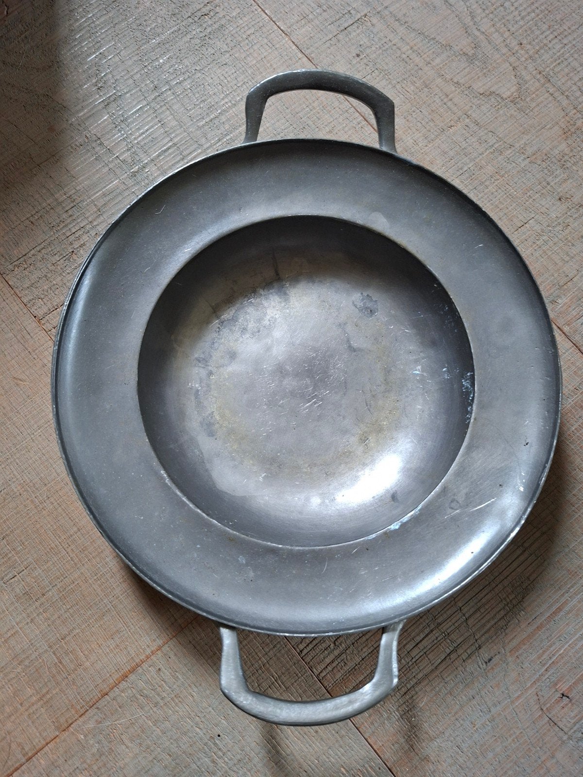Vintage tinnen schaal./ bord, Antiek en Kunst, Ophalen of Verzenden