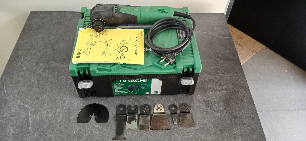 Hitachi multitool CV 350V afkortzaag zaag, Gebruikt, Ophalen of Verzenden, Afkortzaag, 30 tot 70 mm