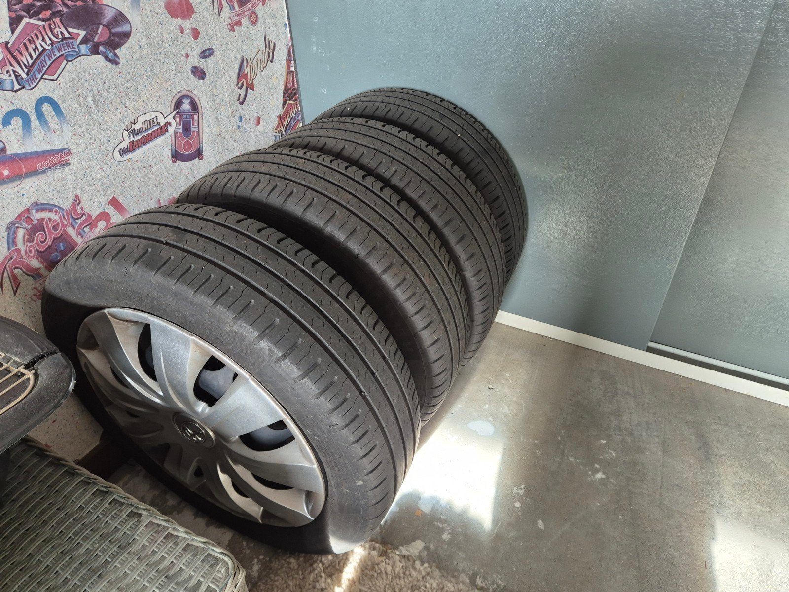 Continental zomerbanden set, Auto-onderdelen, Gebruikt, 15 inch, Ophalen of Verzenden, Band(en)
