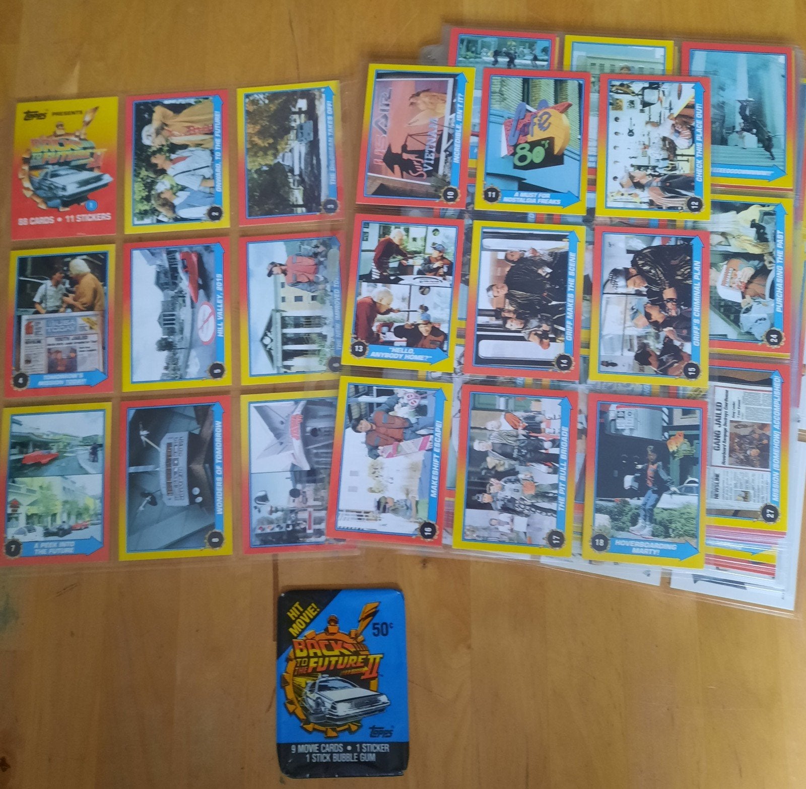 BACK TO THE FUTURE - COMPLETE SET (88) + 11 STICKERS, Ophalen of Verzenden