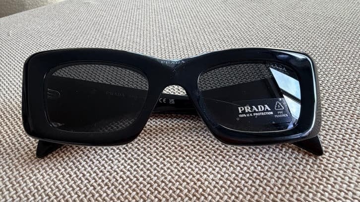 Nieuwe Prada Zonnebril, Zonnebril, Prada, Zwart, Nieuw