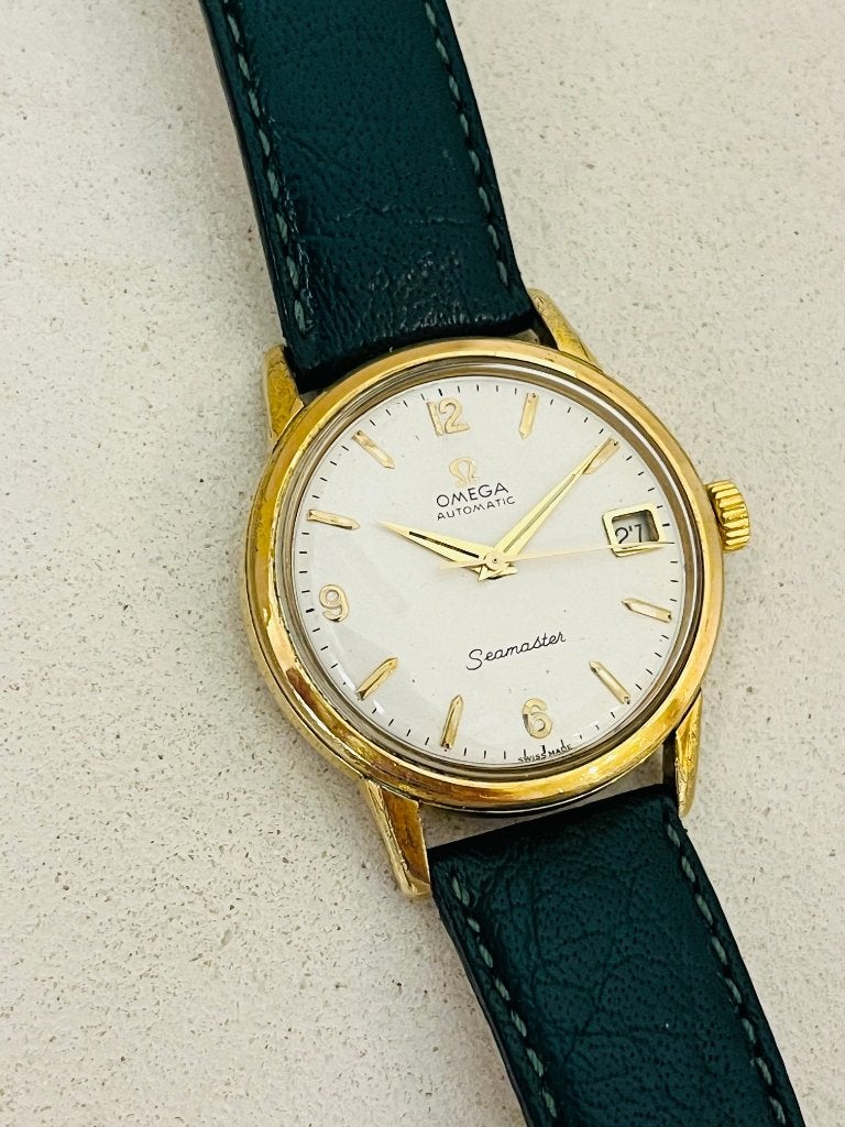 Vintage automatic Omega Seamaster horloge, Sieraden, Tassen en Uiterlijk, Horloges | Heren, Overige materialen, Polshorloge, Ophalen of Verzenden