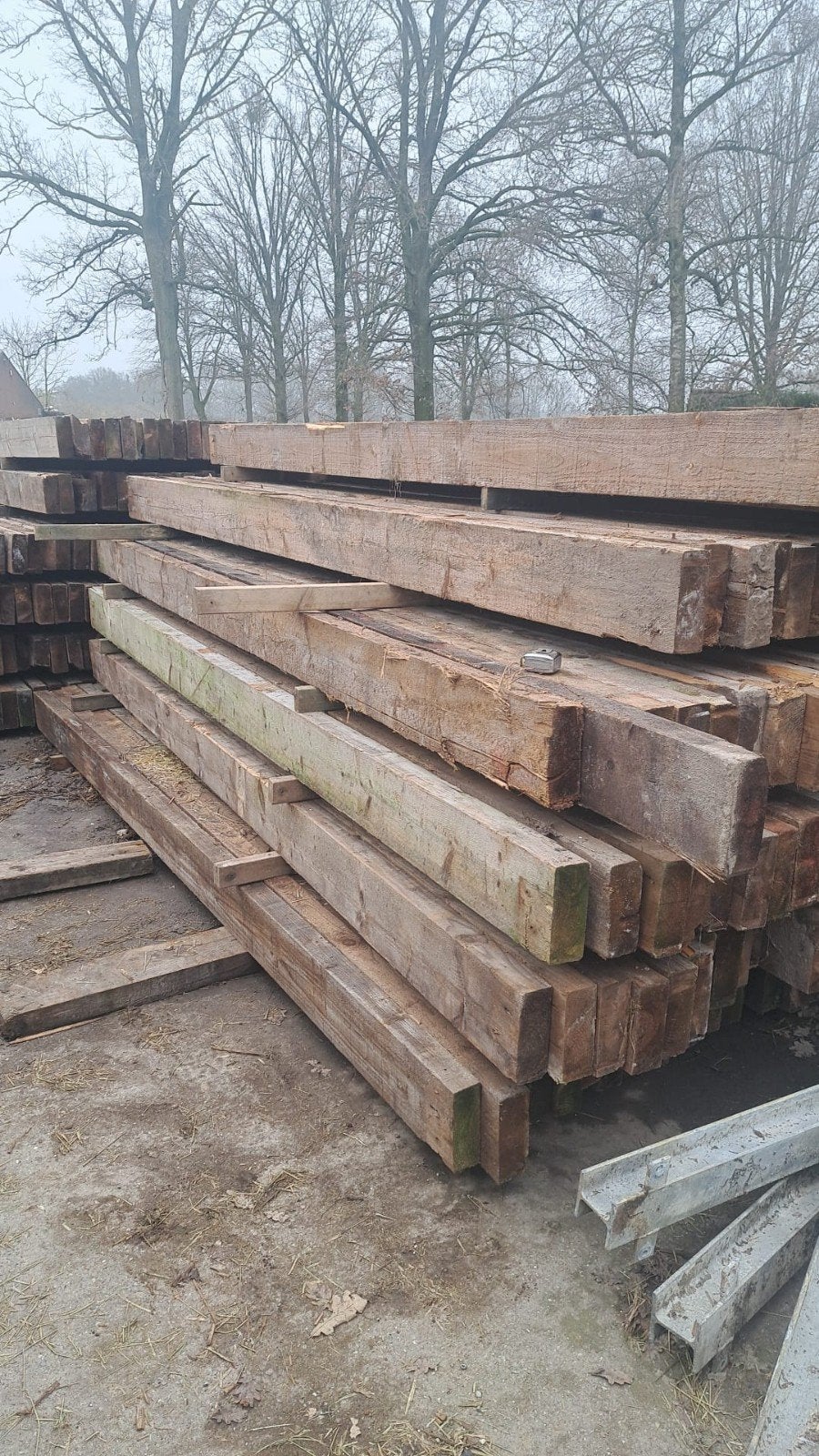 Gordingen, Doe-het-zelf en Verbouw, Hout en Planken, Gebruikt, Plank, Vuren, Ophalen