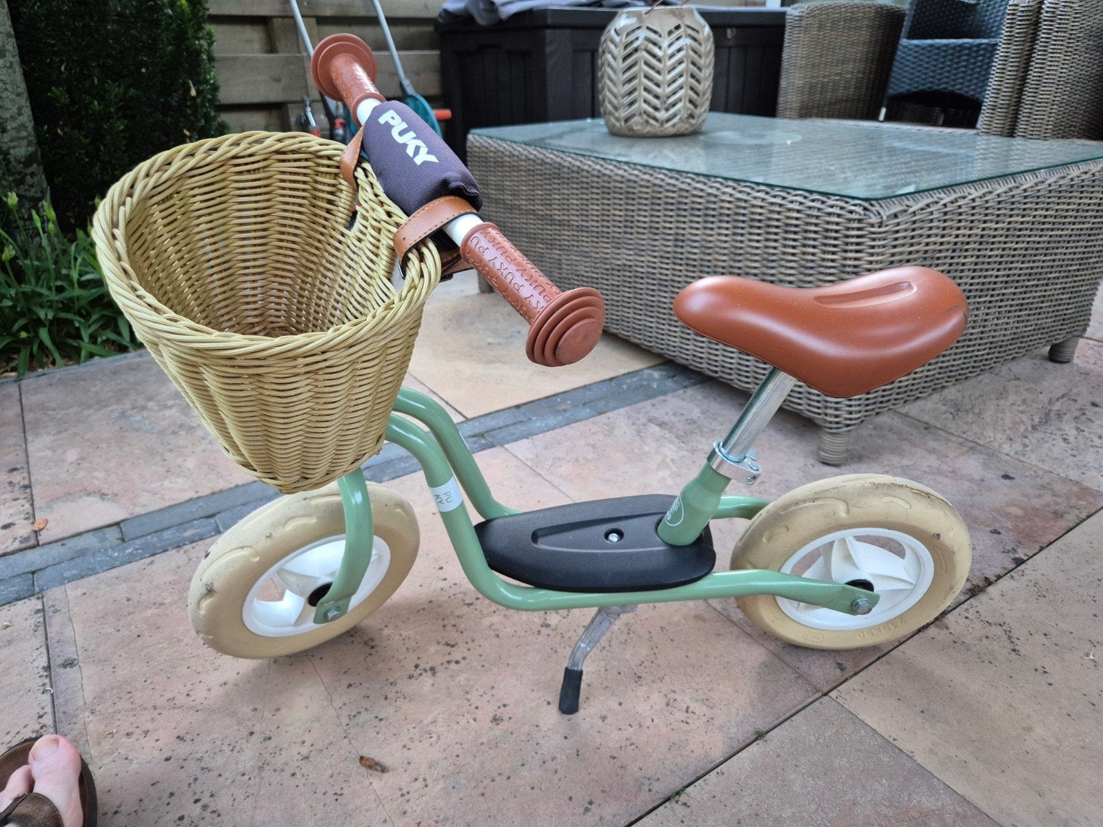 Puky loopfiets met mandje, Ophalen, Zo goed als nieuw, Minder dan 16 inch