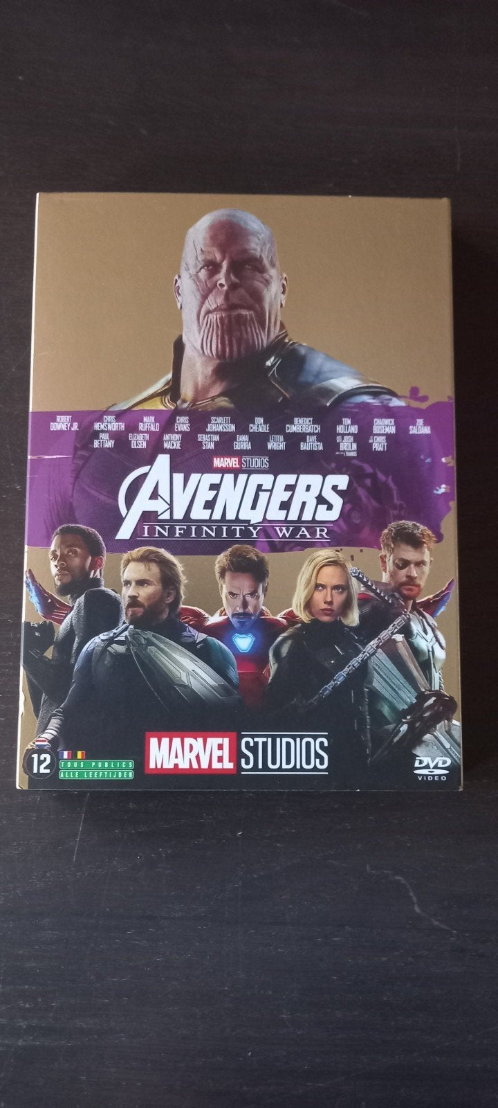 Avengers: Infinity War DVD in schuifhoes 2019 Marvel, Gebruikt, Nederlands, Ophalen of Verzenden, Inclusief doosje