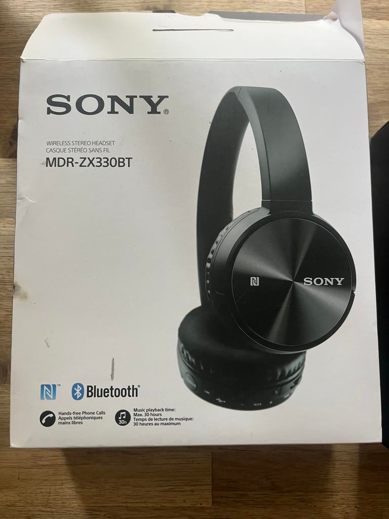 Sony MDR-ZX330BT Draadloze Bluetooth Koptelefoon Zwart, Ophalen of Verzenden, Nieuw, Over-ear