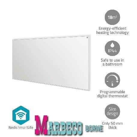 SmartLife Infrarood verwarmingspaneel, Afstandsbed, WiFi, Nedis SmartLife, Overige materialen, Nieuw, Ophalen of Verzenden