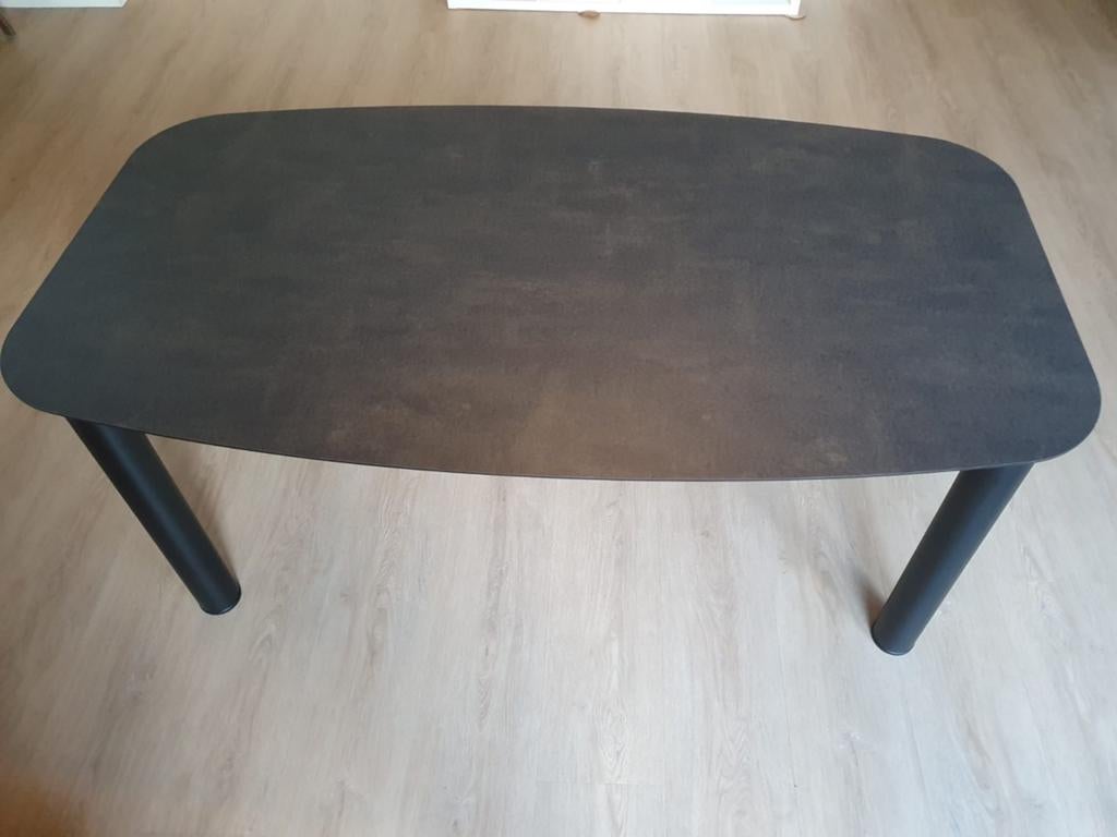 Elegante eettafel 170x95cm met HPL blad en 4 poten, Huis en Inrichting, Tafels | Eettafels, 50 tot 100 cm, Rond, Ophalen of Verzenden