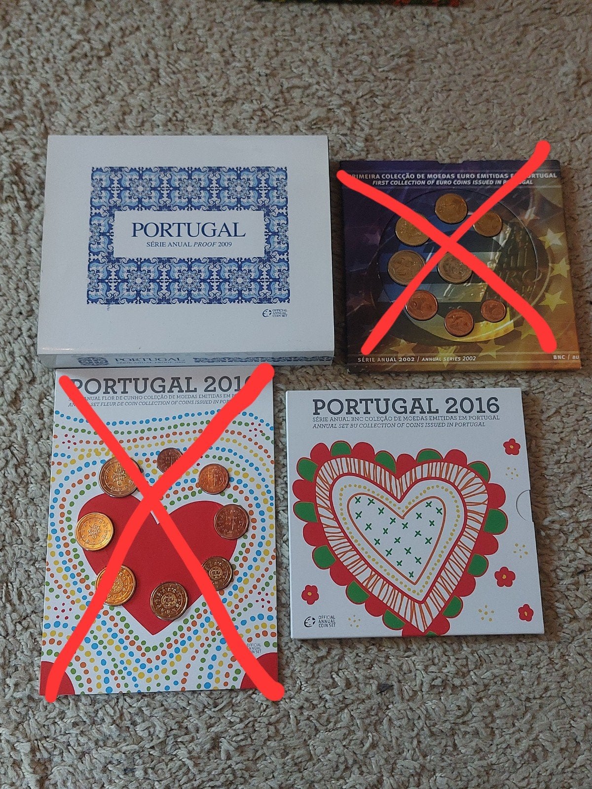 Portugal Eurosets, Ophalen of Verzenden, Portugal, Overige waardes