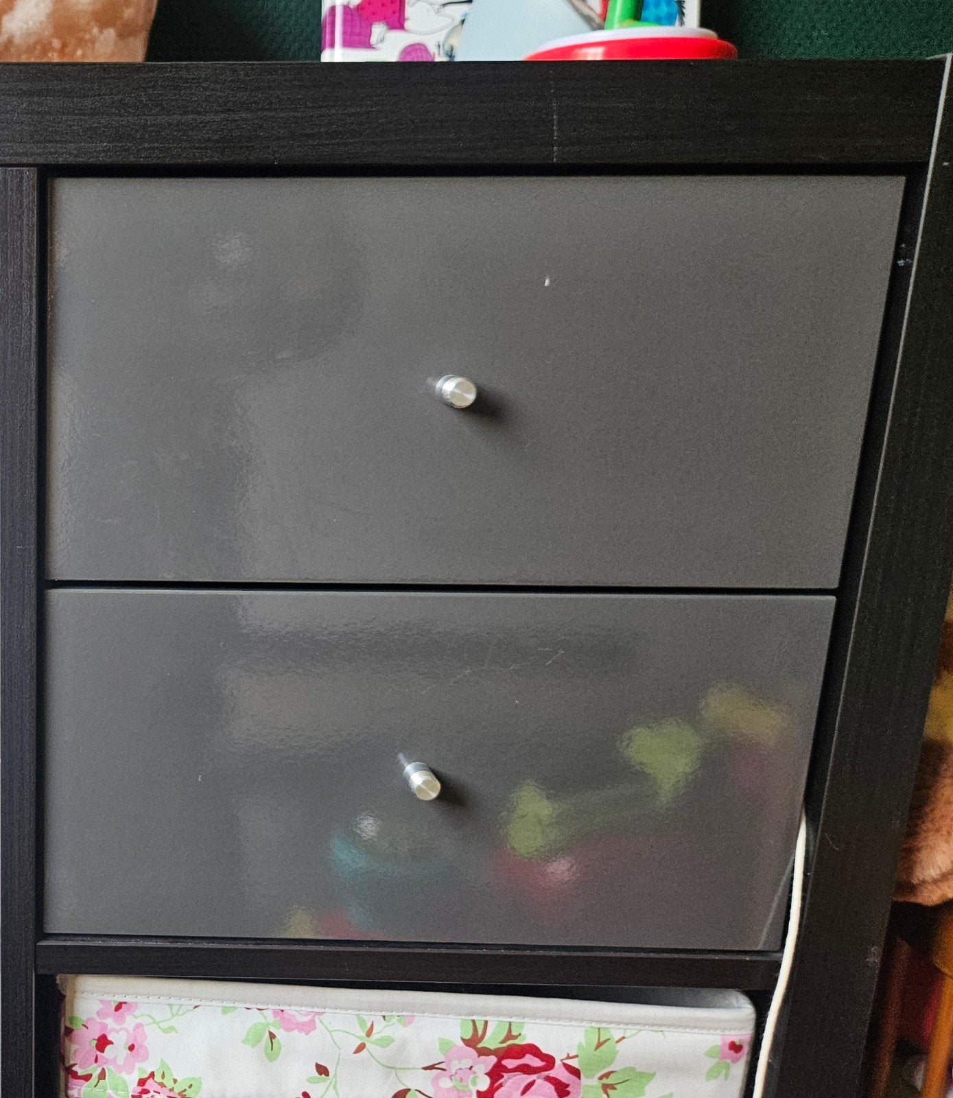 IKEA Kallax lades grijs (2 stuks x 2 lades), Ophalen, Minder dan 50 cm, 3 of 4 laden, Minder dan 100 cm