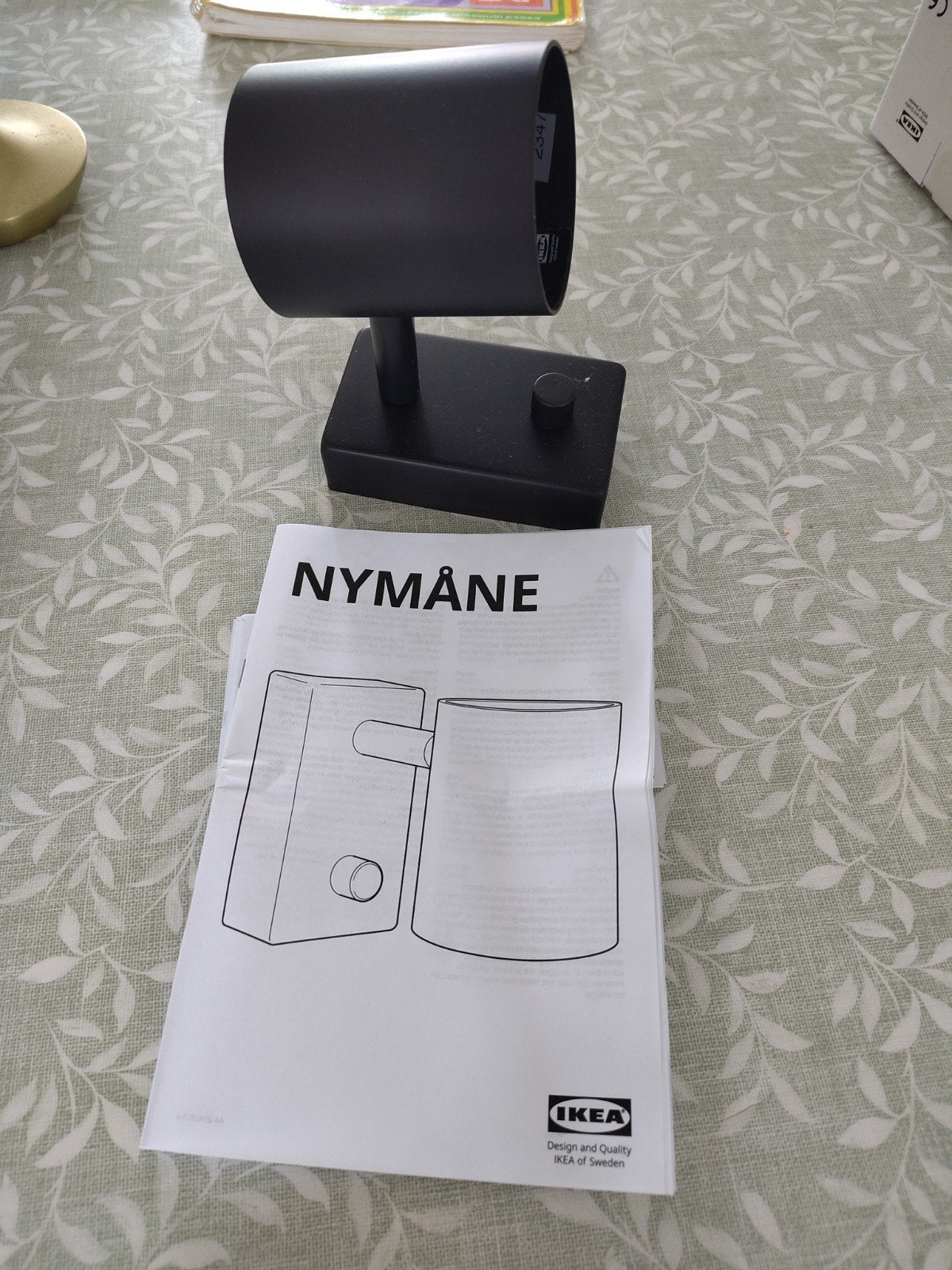 IKEA Nymåne spot, zwart, wandlampje, Zwart, Nieuw, Overige fittingen, IKEA