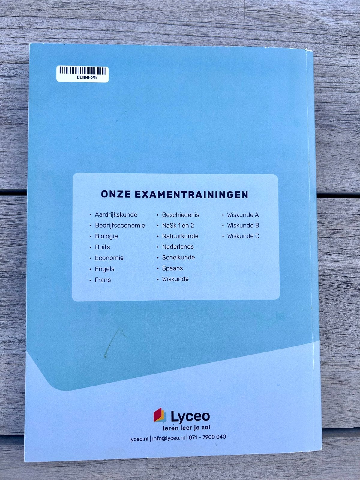 Twee Lyceo Examenbundels HAVO Economie en Wiskunde 2025, Boeken, Schoolboeken, Ophalen of Verzenden, Zo goed als nieuw, HAVO, Overige vakken