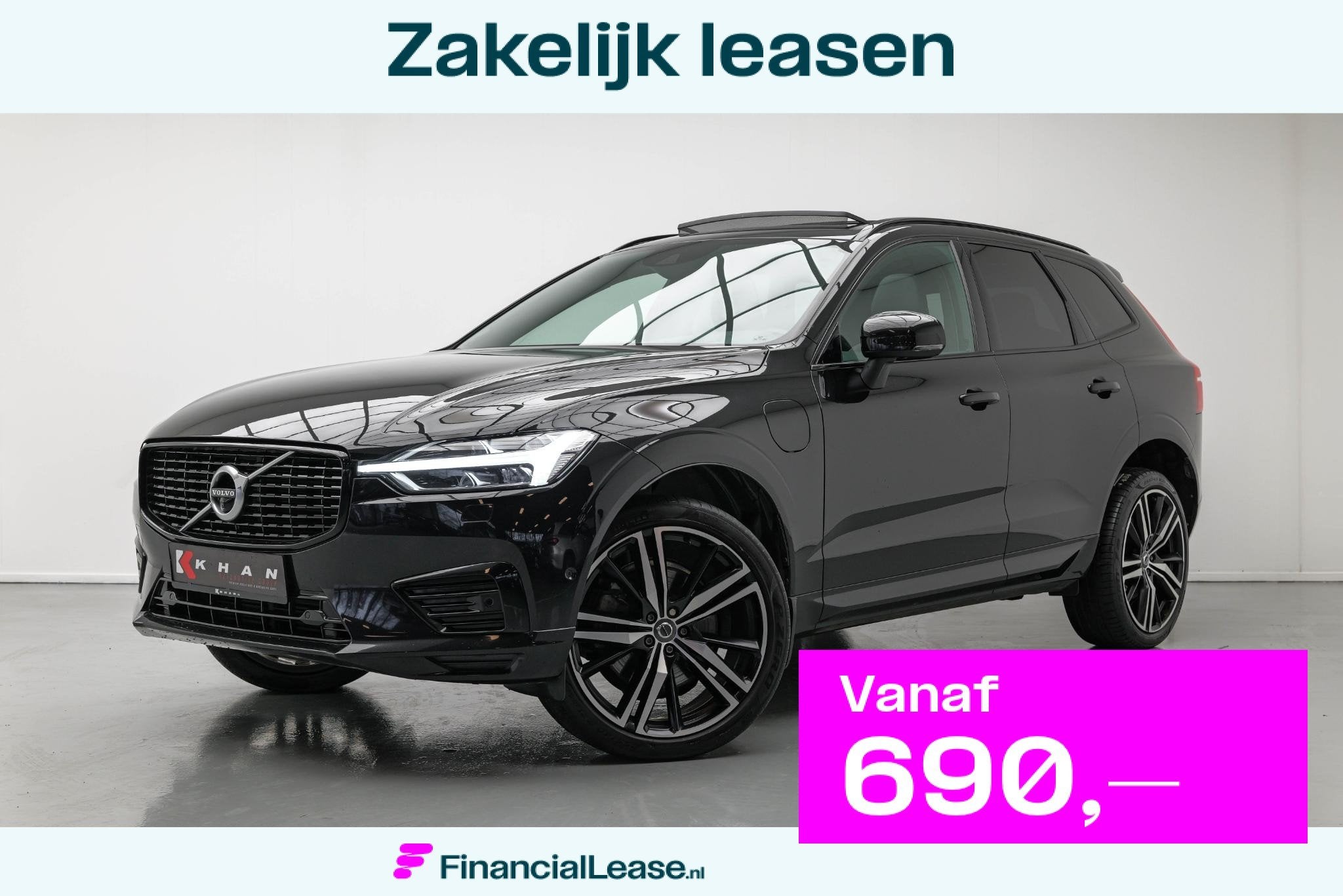 Volvo XC60 2.0 Recharge T8 AWD R-Design |Bomvoll|Pano|360 Ca, Gebruikt, Euro 6, Leder en Stof, Zwart
