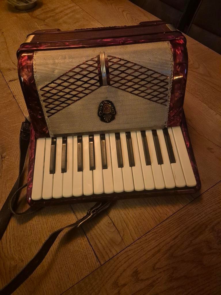 Vintage Accordeon - Made in Germany, Muziek en Instrumenten, Overige merken, Gebruikt, Met riemen, Overige formaten