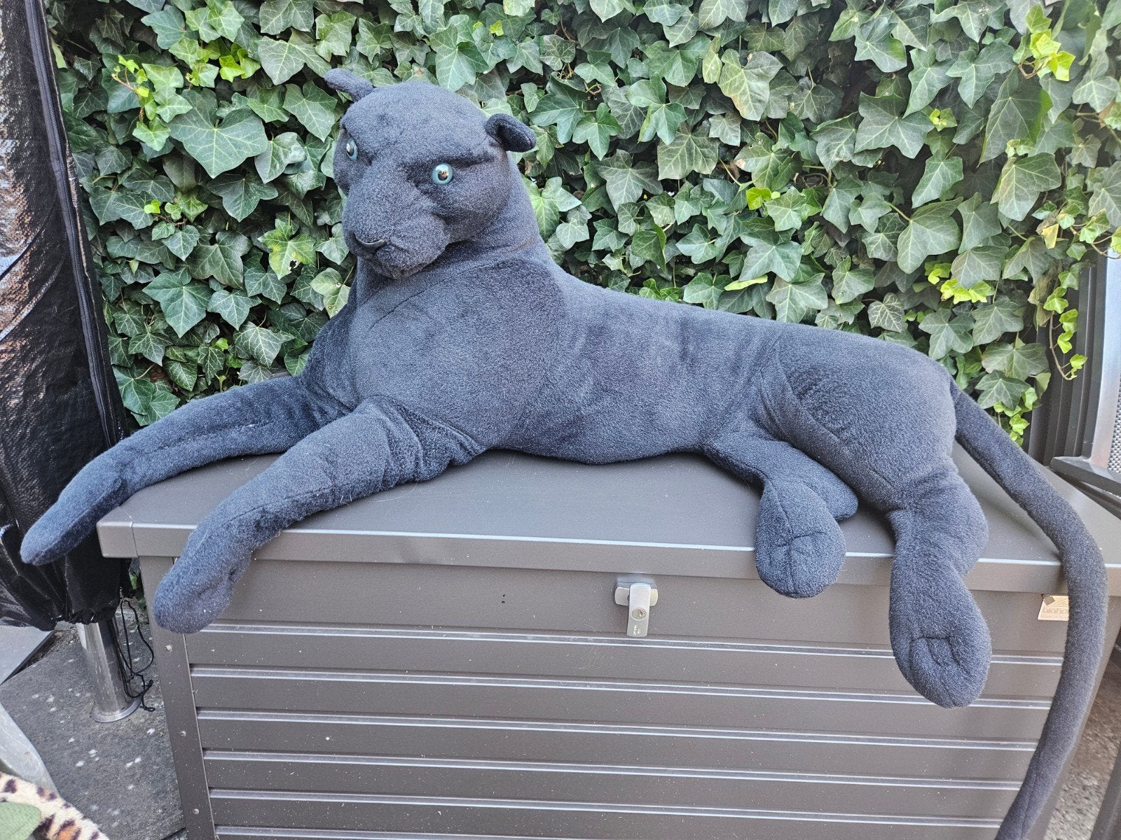 Grote knuffel: zwarte panter, Ophalen of Verzenden, Zo goed als nieuw, Overige typen