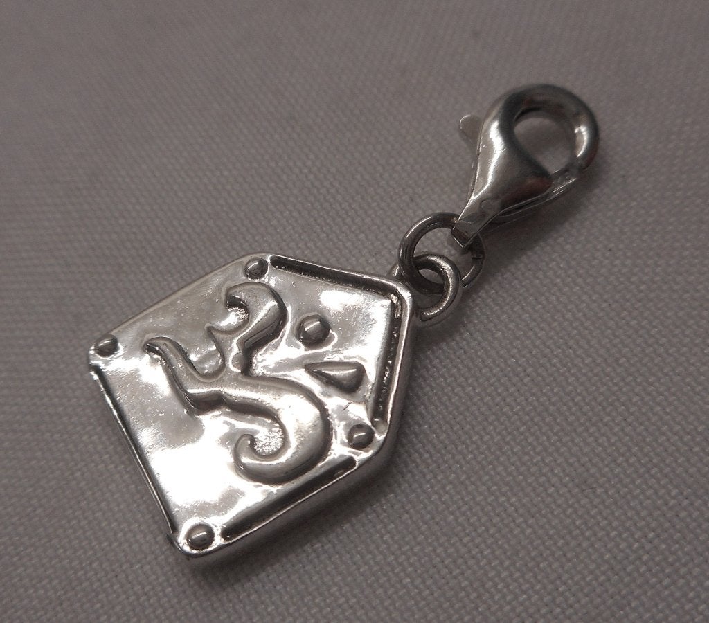 Zilveren afneembare Charm bedel met Ohm symbool nr.379, Overige merken, Verzenden, Zo goed als nieuw, 1 bedel