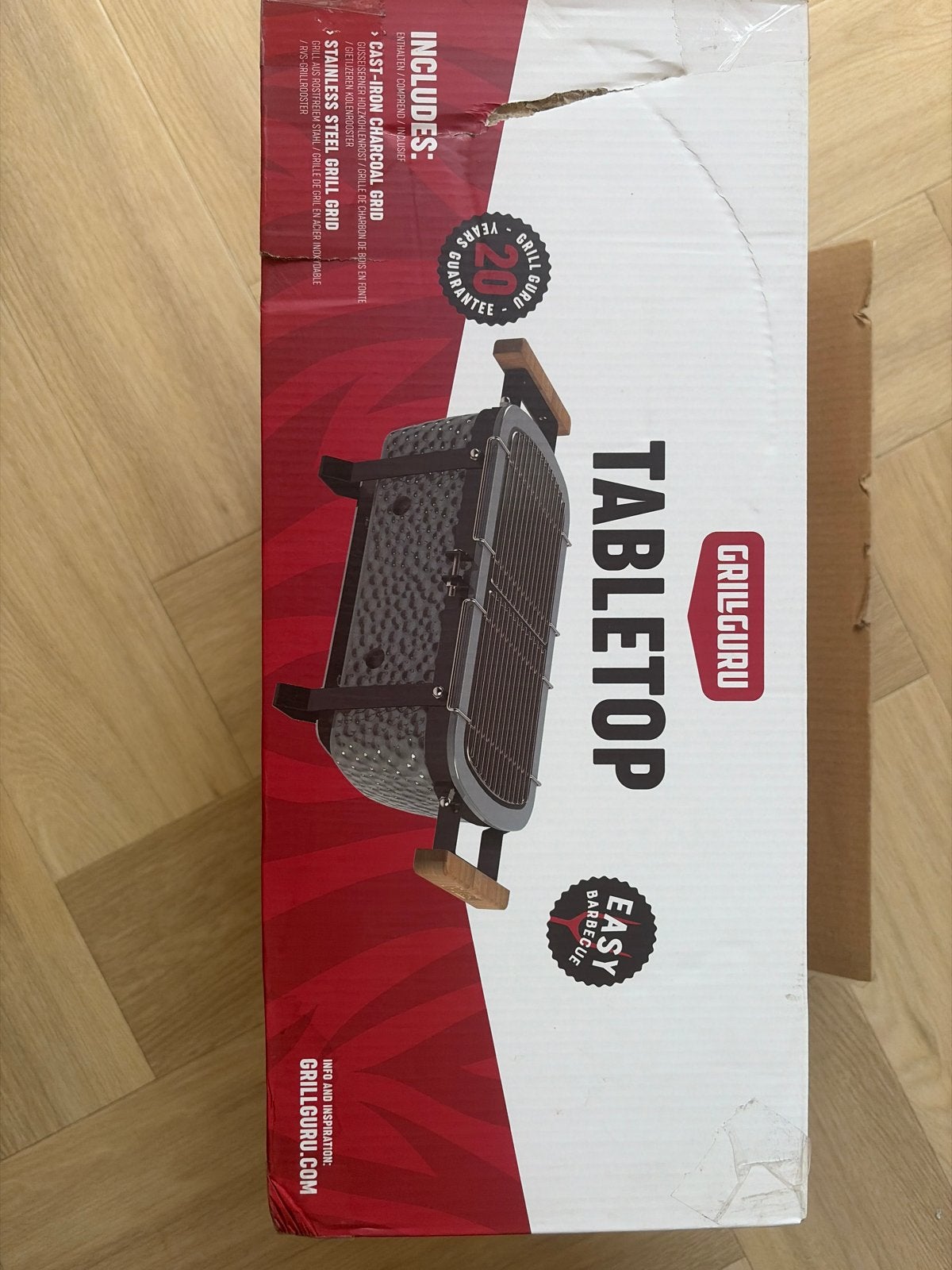 Grill Guru Tabletop BBQ - Compacte Houtskoolbarbecue, Ophalen, Nieuw