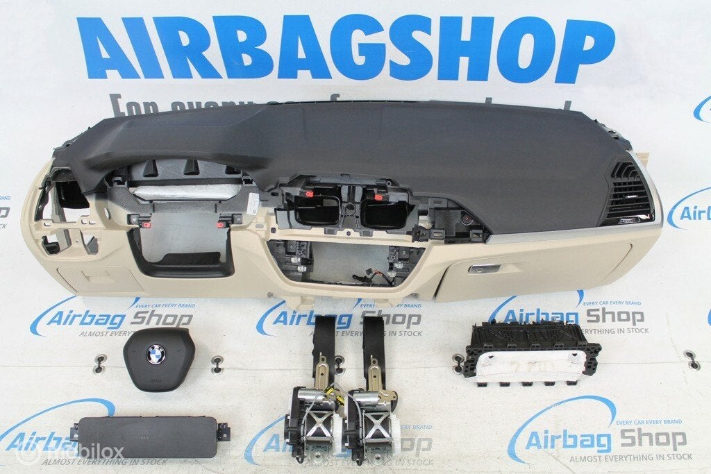 Airbag set - Dashboard zwart/beige BMW X4 G02 (2018-heden), Auto-onderdelen, Dashboard en Schakelaars, Gebruikt, Ophalen of Verzenden