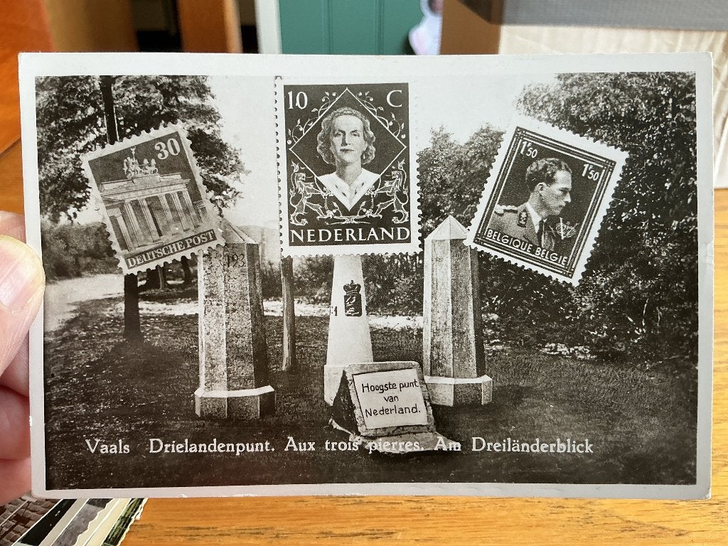 Drielandenpunt Vaals 1956, Verzamelen, Verzenden, 1940 tot 1960, Gelopen, Limburg
