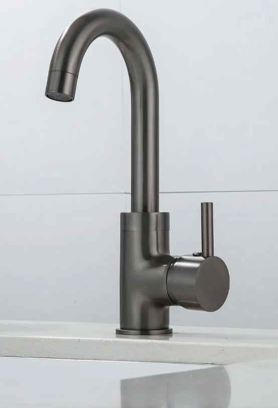 Saniclear Iron Matrix wastafelkraan - draaibaar - Gunmetal, Ophalen, Nieuw, Kraan