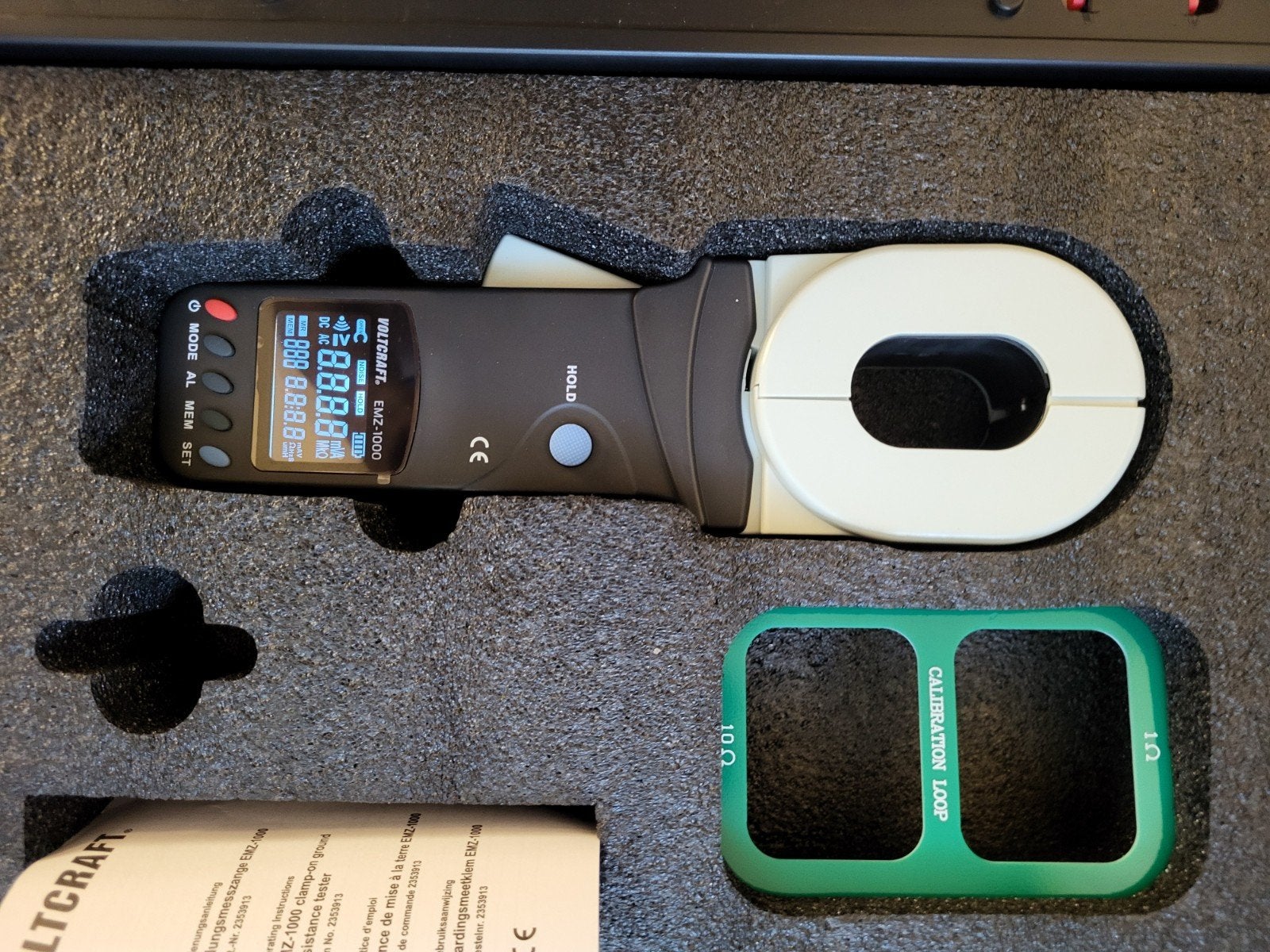 VOLTCRAFT EMZ-1000 Aardingsmeter - Zo goed als nieuw, Ophalen of Verzenden, Nieuw, Elektriciteit